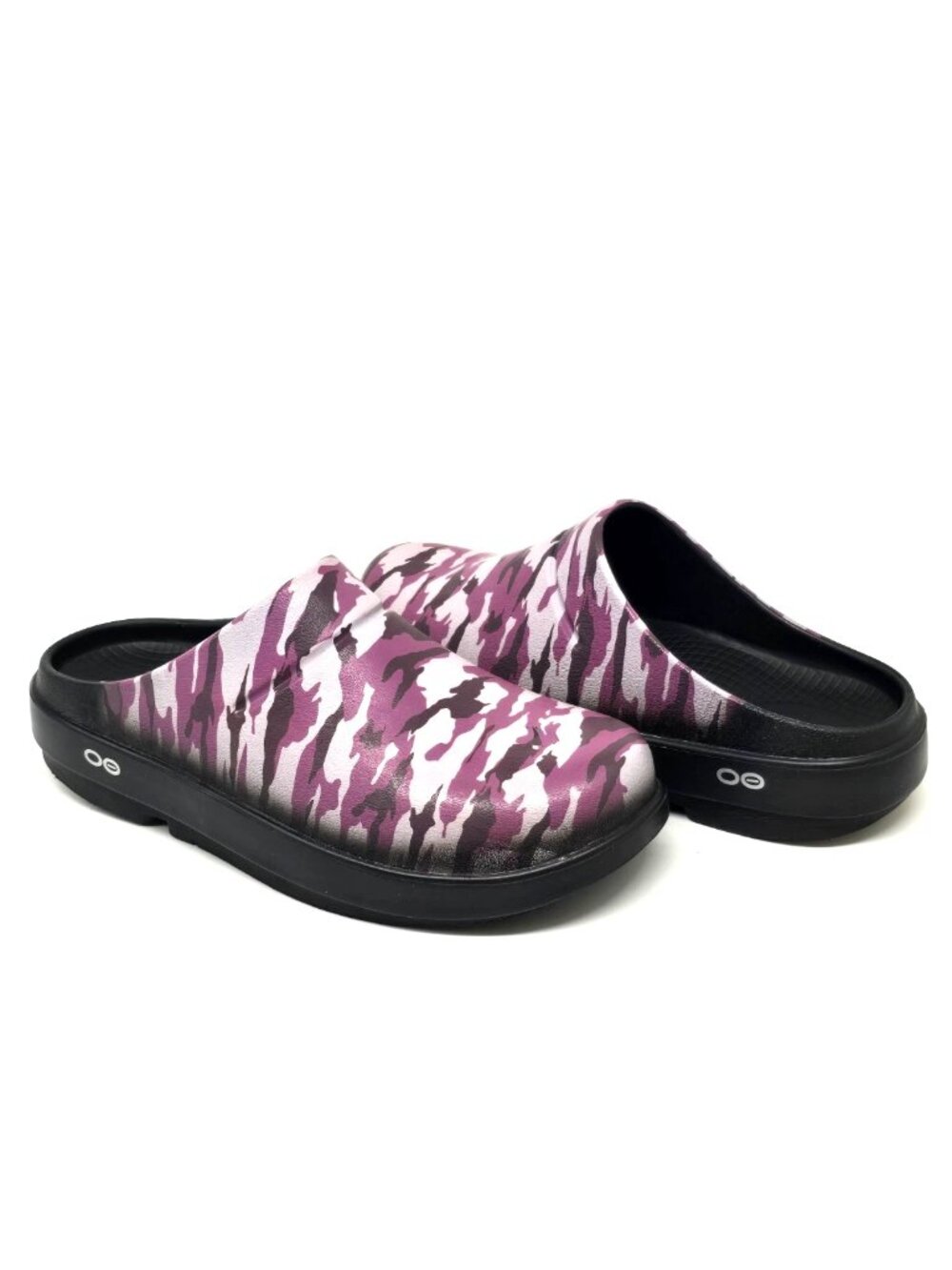 OOFOS OOcloog Limited Edition Purple Camo Clogs Women's Size 8 Unisex - Picture 3 of 12